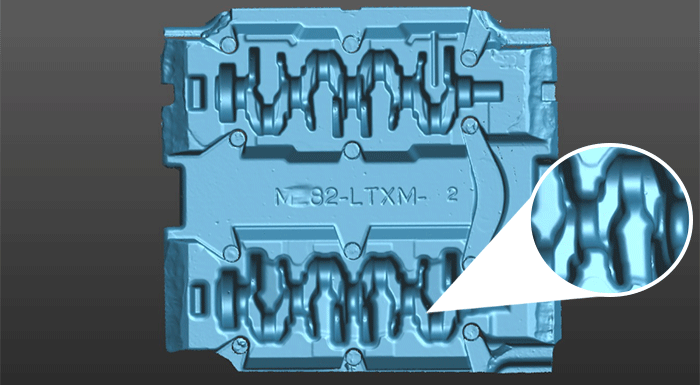 HyperScanDX 3D扫描曲轴模具3
